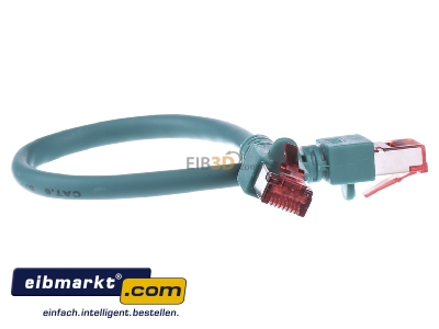 View on the left EFB-Elektronik EC6000 0,25m gnS/FTP RJ45 8(8) Patch cord Cat.6 0,25m - 
