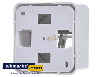 Ansicht hinten Telegrtner H02000A0092 Modul-Aufnahme AP 80x80 2fach aws leer 