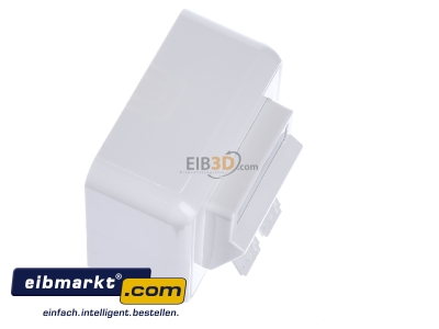 Ansicht oben links Telegrtner H02000A0092 Modul-Aufnahme AP 80x80 2fach aws leer 