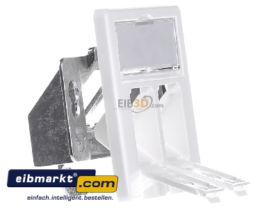 Ansicht links Telegrtner H02010A0081 Modul-Aufnahme 2fach UP/50 aws leer f.BR 