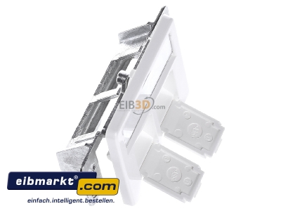 Ansicht oben links Telegrtner H02010A0081 Modul-Aufnahme 2fach UP/50 aws leer f.BR 