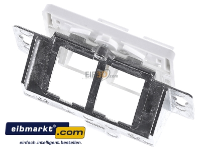 Ansicht oben hinten Telegrtner H02010A0081 Modul-Aufnahme 2fach UP/50 aws leer f.BR 