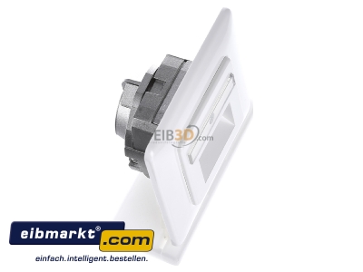 View top left Rutenbeck 136112070 RJ45 8(8) Data outlet 6A (IEC) white 
