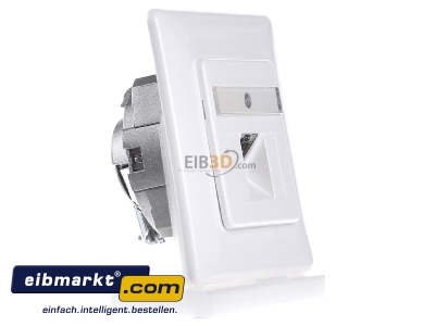View on the left Rutenbeck 136112030 RJ45 8(8) Data outlet 6A (IEC) white 
