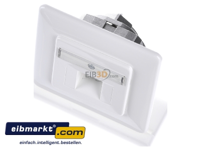 View up front Rutenbeck 136112030 RJ45 8(8) Data outlet 6A (IEC) white 
