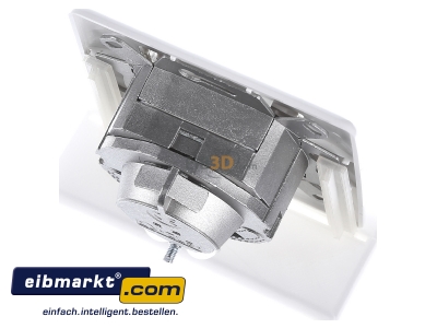 Top rear view Rutenbeck 136112030 RJ45 8(8) Data outlet 6A (IEC) white 
