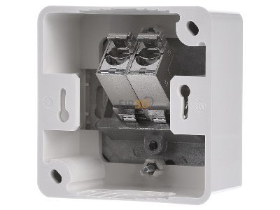 Ansicht hinten Metz TN E-DATmod-2AP-rws Anschlussdose, Cat.6A 2xRJ45,AP,rws 
