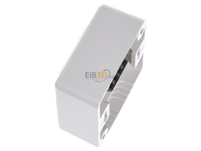 Ansicht oben rechts Metz TN E-DATmod-2AP-rws Anschlussdose, Cat.6A 2xRJ45,AP,rws 
