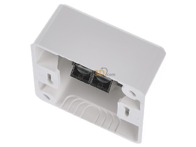 Ansicht oben hinten Metz TN E-DATmod-2AP-rws Anschlussdose, Cat.6A 2xRJ45,AP,rws 