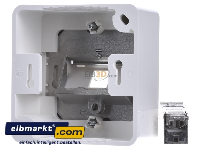 Ansicht hinten Metz Connect TN E-DATmod-1AP-rws Anschlussdose, Kat.6 1xRJ45,AP,rws 