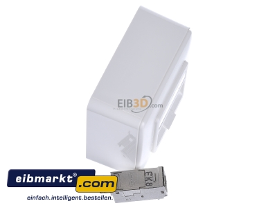 Ansicht oben links Metz Connect TN E-DATmod-1AP-rws Anschlussdose, Kat.6 1xRJ45,AP,rws 