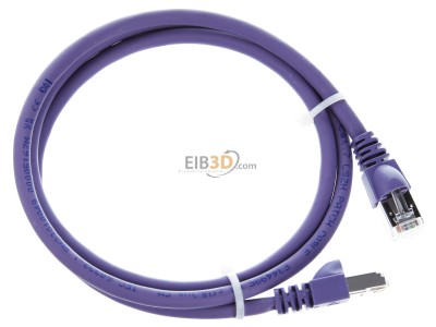 Ansicht oben links Telegrtner L00000A0226 Patchkabel S/FTP 6A li 1,0m 