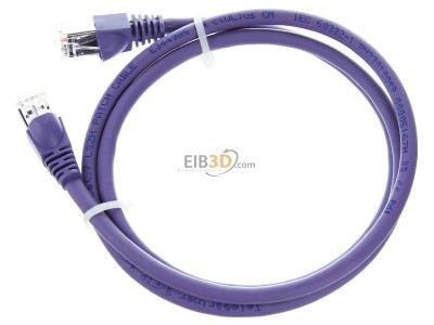 Ansicht oben rechts Telegrtner L00000A0226 Patchkabel S/FTP 6A li 1,0m 