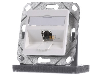 Frontansicht Metz TN E-DATmod-1Upk-rws Anschlussdose, Cat.6A 1xRJ45,Upk,rws 