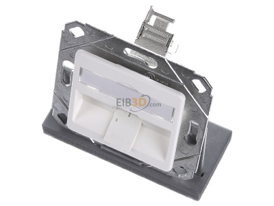 Ansicht oben vorne Metz TN E-DATmod-1Upk-rws Anschlussdose, Cat.6A 1xRJ45,Upk,rws 