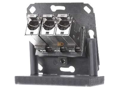 Ansicht hinten Metz TN E-DATmod-3Upk-rws Anschlussdose, Cat.6A 3xRJ45,Upk,rws 
