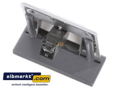 Ansicht oben hinten Metz Connect 1309111002-E-90 Anschlussdose, Cat.6A 1xRJ45,UP,rws TN E-DATmod-1UP-rws