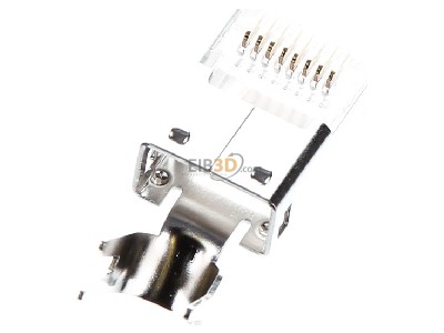 Ansicht oben hinten Telegrtner J00026A0165X RJ45-Stecker Cat.6 geschirmt 8-pol. 