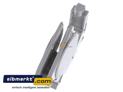 Ansicht oben links D�twyler Cabl.DNT 418026 REG-Adapter Keystone leer IP20 grau 