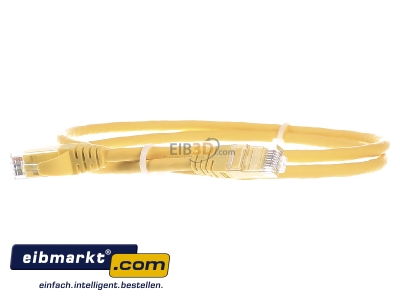 Frontansicht Telegrtner L00000A0295 Patchkabel U/UTP C.6,1,0m MP8 250,LSZH,gb,1:1 