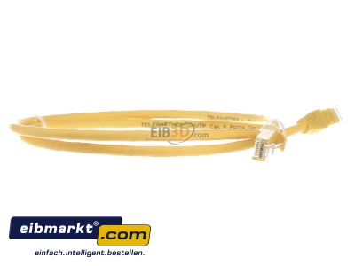 Ansicht links Telegrtner L00000A0295 Patchkabel U/UTP C.6,1,0m MP8 250,LSZH,gb,1:1 