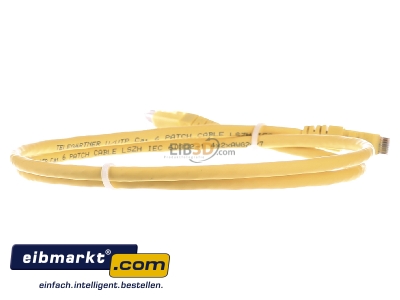 Ansicht hinten Telegrtner L00000A0295 Patchkabel U/UTP C.6,1,0m MP8 250,LSZH,gb,1:1 