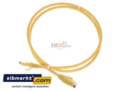 Ansicht oben vorne Telegrtner L00000A0295 Patchkabel U/UTP C.6,1,0m MP8 250,LSZH,gb,1:1 