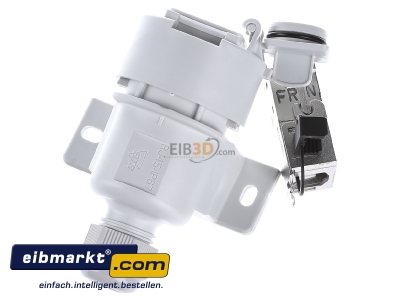 Top rear view Metz Connect 1309510003-E RJ45 8(8) Data outlet6A (IEC) 
