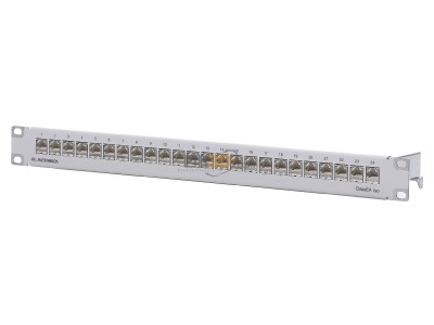 Front view Rutenbeck PP-ClassEA iso-24/1 Patch panel copper 24x RJ45 8(8) 
