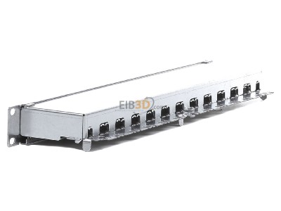 View on the right Rutenbeck PP-ClassEA iso-24/1 Patch panel copper 24x RJ45 8(8) 
