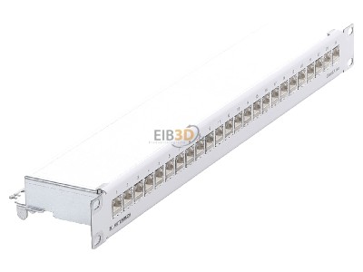 View top left Rutenbeck PP-ClassEA iso-24/1 Patch panel copper 24x RJ45 8(8) 
