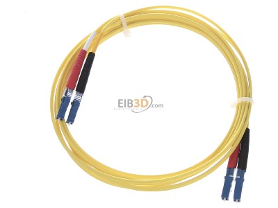 View up front Metz 151P1JOJO20E LC-Duplex Fibre optic patch cord 2m 
