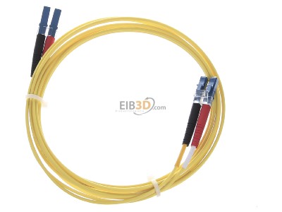 Top rear view Metz 151P1JOJO20E LC-Duplex Fibre optic patch cord 2m 
