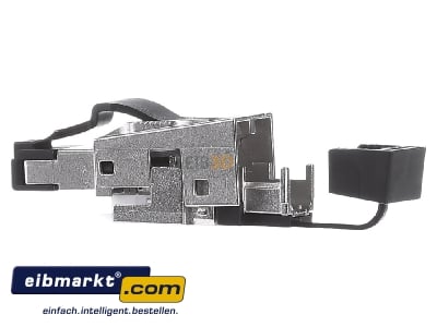 Ansicht rechts Metz Connect 130E405032-E RJ45 Stecker Cat.6A Kabelzufhr.180 Grad 