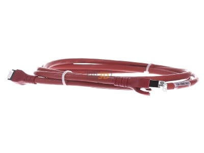 Frontansicht CommScope/AMP Netconn TN-6000A rt 1,5m Patchkabel Kat.6A S/FTP RJ45/RJ45, rot 