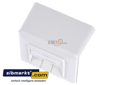 Ansicht oben vorne Metz Connect 130B10D30002-E Anschlussdose leer AP 3x rws 43mm 