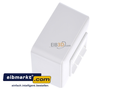 Ansicht oben links Metz Connect 130B10D30002-E Anschlussdose leer AP 3x rws 43mm 