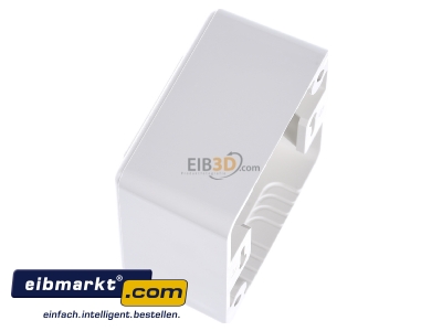 Ansicht oben rechts Metz Connect 130B10D30002-E Anschlussdose leer AP 3x rws 43mm 