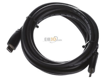 Ansicht oben vorne Rutenbeck AKE HDMI 3m Anschlusskabel sw 