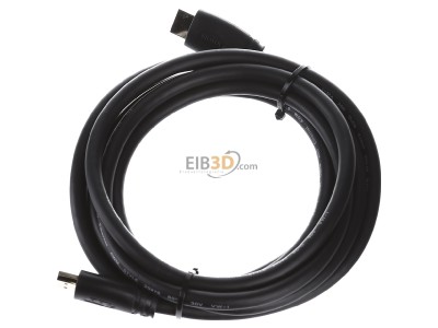 Ansicht oben rechts Rutenbeck AKE HDMI 3m Anschlusskabel sw 