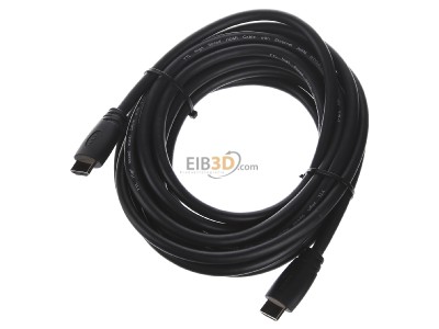 Ansicht oben vorne Rutenbeck AKE HDMI 5m Anschlusskabel sw 