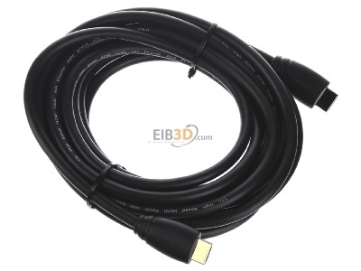 Ansicht oben links Rutenbeck AKE HDMI 5m Anschlusskabel sw 