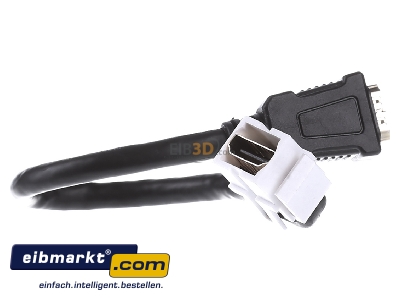 Ansicht links Rutenbeck KMK-HDMI KP rw Kommunikationsadapter Keystone 