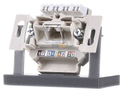 Front view Rutenbeck UAEClassEAiso8UUp0mK RJ45 8(8) Data outlet Cat.6 white 
