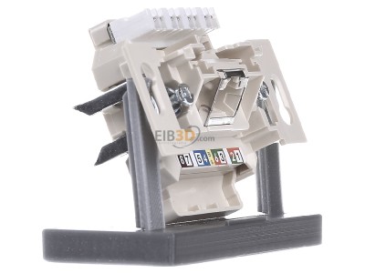 View on the left Rutenbeck UAEClassEAiso8UUp0mK RJ45 8(8) Data outlet Cat.6 white 
