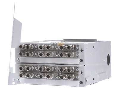 Frontansicht Telegrtner H82050E0101 STX Tragschienen-Verteiler 24xE/9125 12XST DUPL 