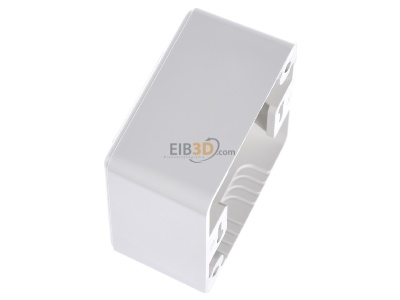 Ansicht oben rechts Metz Connect 130B20D20002KE Keystone Dose AP 2Port leer rws 