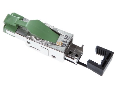 Ansicht oben rechts Metz 130E405032-PE RJ45 Stecker Cat.5 180 Profinet 4P 