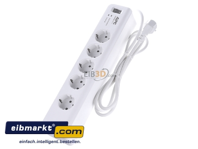 View top right Schneider Electr.APC PM5-GR Socket outlet strip white 
