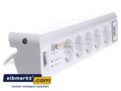 View on the left Schneider Electr.APC PM5T-GR Socket outlet strip white
